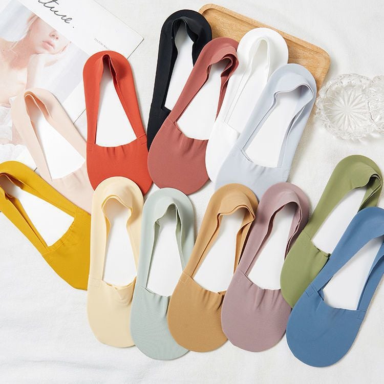 ⏰🔥Last Day 50% OFF! 🏠❄️Cooling Ice Silk No-Show Socks