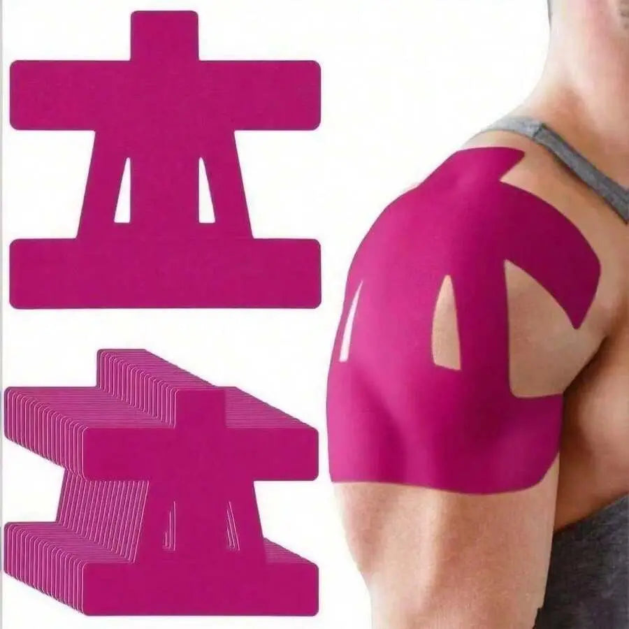 10-Pack Precut Kinesiology Tape for Shoulderpain Relief - Waterproof & Breathable Athletictape for Shoulder Support, Muscle Recovery &Sports Performance I Enhanced Elasticity