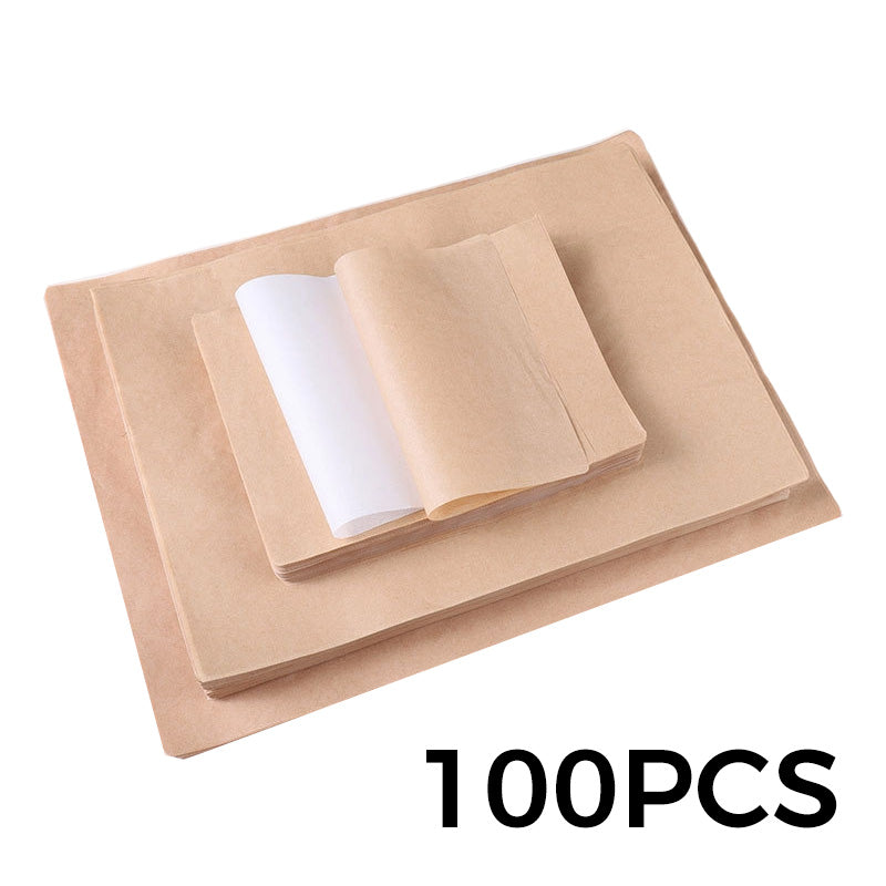 🍔 Grease-Free Food-Grade Greaseproof Paper Sheets 🍟 For Baking & Fried Food