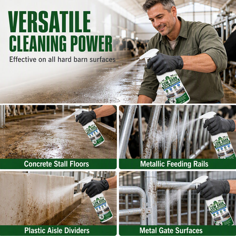 ⏰LIMITED TIME 49% OFF!🐄 Remove Tough Barn Stains & Dirt in Seconds! 🧹✨ Professional-Strength Farm Surface Cleaner!