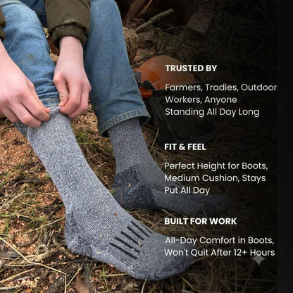 ⏰🔥Last Day 50% OFF! 🏠Premium Merino Wool Work & Outdoor Socks
