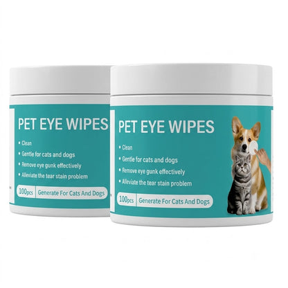 🐶 Clear Eyes, Happier Dog!  Anti-Tear Stain Wipes (⏰50% OFF)