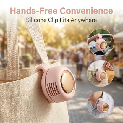 ⏰🔥Last Day 50% OFF! 🏠Hands-Free Bladeless Waist Clip Fan for Outdoor & Work