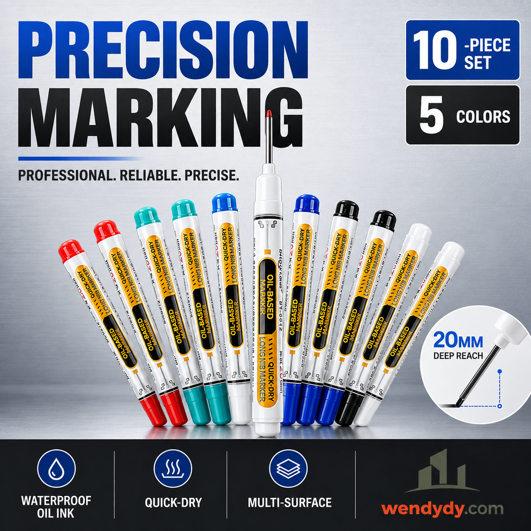 🛠️Precision Tip Oil‑Based Marker｜Quick‑Dry, Waterproof, Smudge‑Proof & Fade‑Resistant🖊️