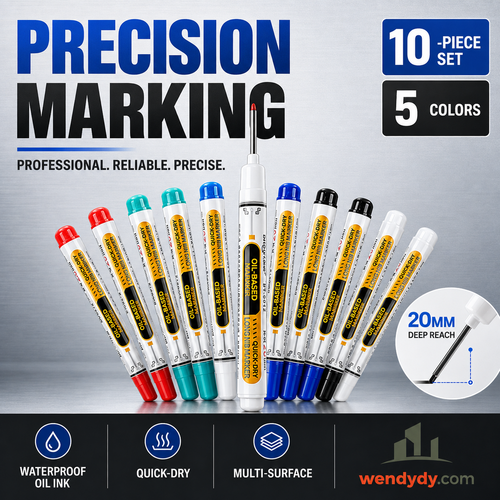 🛠️Precision Tip Oil‑Based Marker｜Quick‑Dry, Waterproof, Smudge‑Proof & Fade‑Resistant🖊️