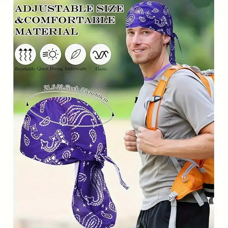 🔥Paisley Cooling Headscarf Cap