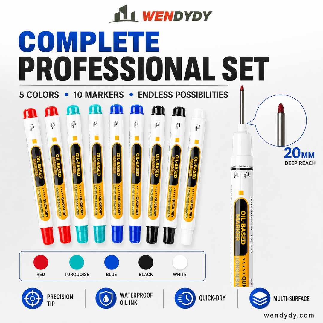 🛠️Precision Tip Oil‑Based Marker｜Quick‑Dry, Waterproof, Smudge‑Proof & Fade‑Resistant🖊️