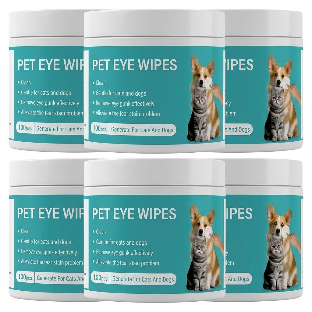 🐶 Clear Eyes, Happier Dog!  Anti-Tear Stain Wipes (⏰50% OFF)