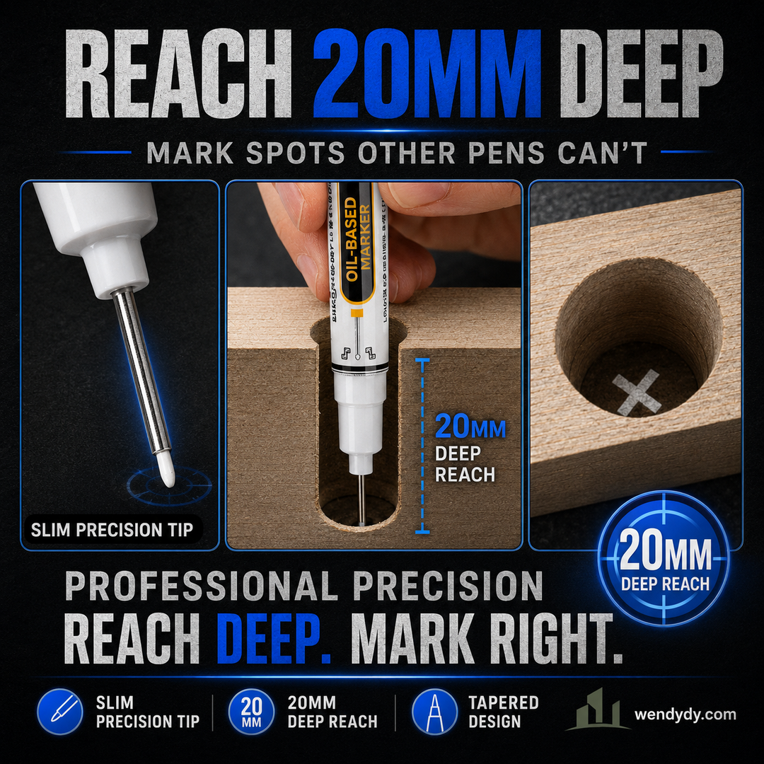 🛠️Precision Tip Oil‑Based Marker｜Quick‑Dry, Waterproof, Smudge‑Proof & Fade‑Resistant🖊️