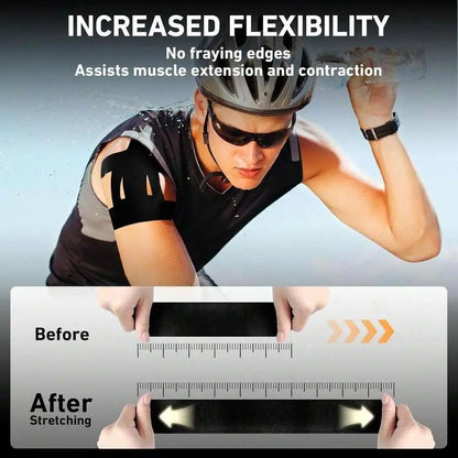 10-Pack Precut Kinesiology Tape for Shoulderpain Relief - Waterproof & Breathable Athletictape for Shoulder Support, Muscle Recovery &Sports Performance I Enhanced Elasticity