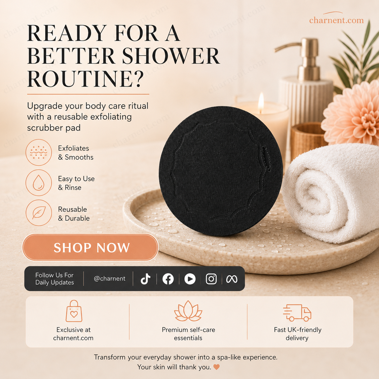 ❌ Erase Dead Skin Instantly!🚿 Exfoliating Scrub Bath Pads🧖‍♀️(🔥Buy 1 Get 1 FREE Today)