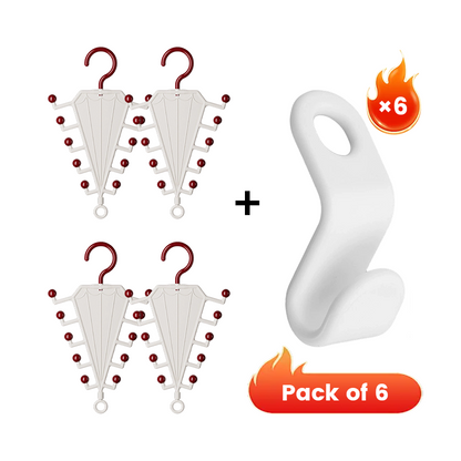 🎁BUY 1 GET 1 FREE!🧹 Messy Closet? Double Your Space Instantly!🔥V-Shaped Storage Rack