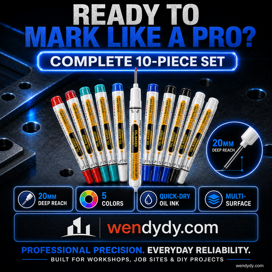 🛠️Precision Tip Oil‑Based Marker｜Quick‑Dry, Waterproof, Smudge‑Proof & Fade‑Resistant🖊️