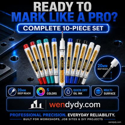 🛠️Precision Tip Oil‑Based Marker｜Quick‑Dry, Waterproof, Smudge‑Proof & Fade‑Resistant🖊️