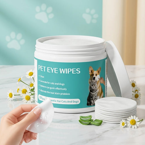 🐶 Clear Eyes, Happier Dog!  Anti-Tear Stain Wipes (⏰50% OFF)