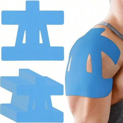 10-Pack Precut Kinesiology Tape for Shoulderpain Relief - Waterproof & Breathable Athletictape for Shoulder Support, Muscle Recovery &Sports Performance I Enhanced Elasticity