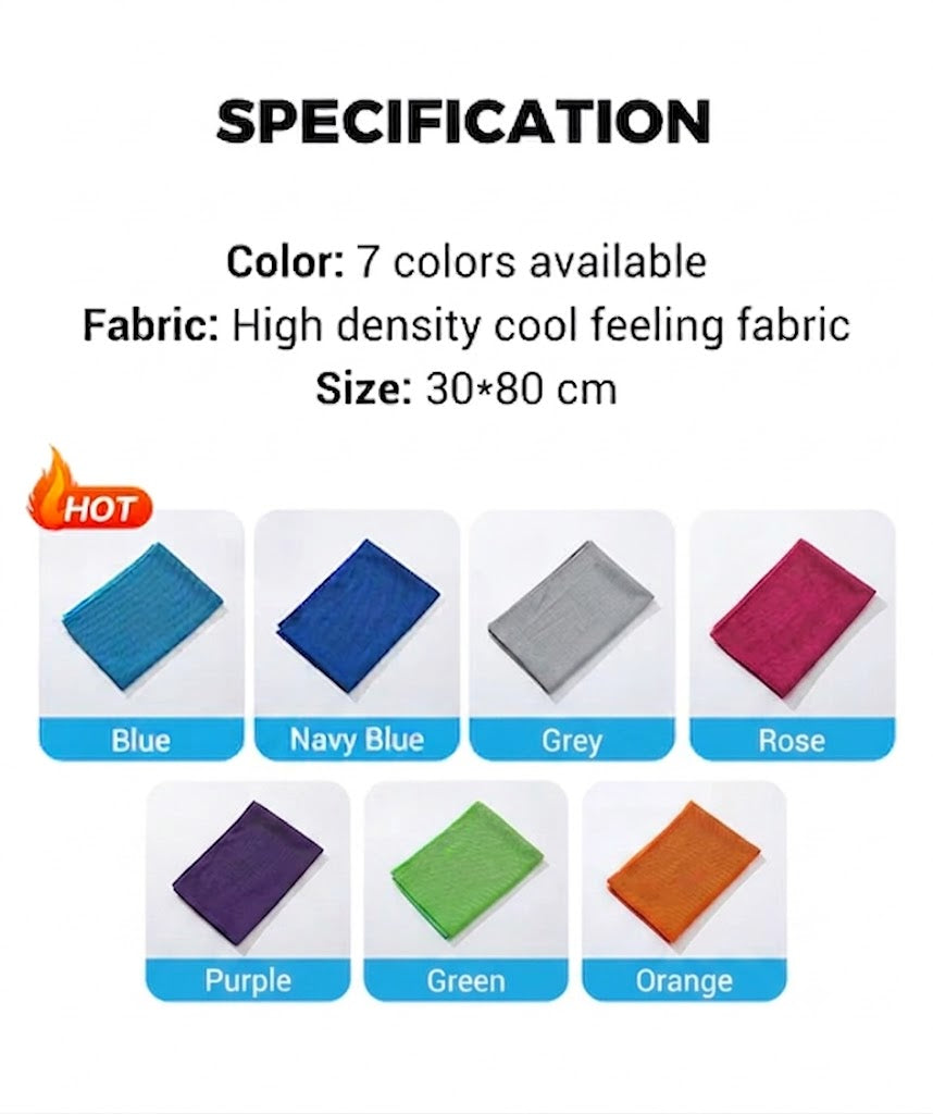 🏃‍♂️ Stay Chilled 10X Longer! Ultimate Cooling Sports Towel (⏰Buy 1 Get 1 FREE)