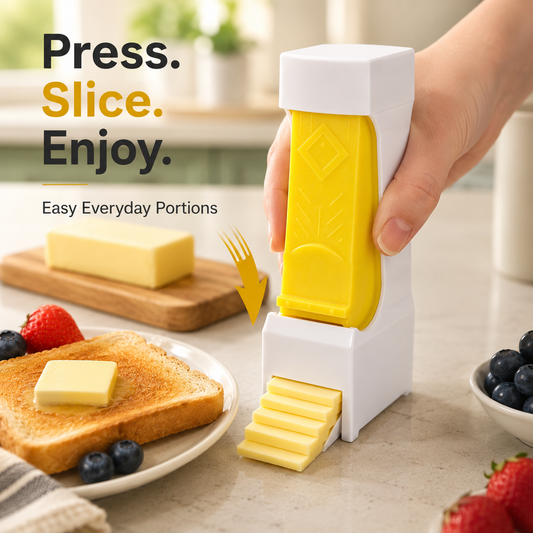 ⏰LIMITED TIME 50% OFF!🧈 Still struggling with cold butter every morning?✨ One-Press Perfect Butter Slices! 🍞
