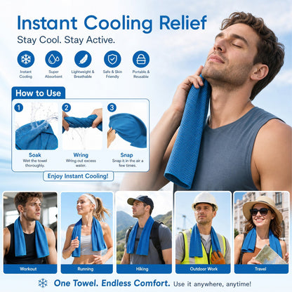🏃‍♂️ Stay Chilled 10X Longer! Ultimate Cooling Sports Towel (⏰Buy 1 Get 1 FREE)