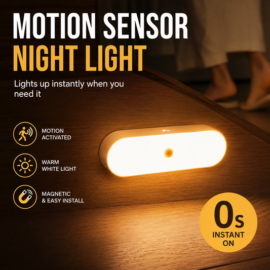 🚫 Stop Tripping in the Dark! Auto Motion Sensor Smart Night Light(Buy 3 Get 2 Free Today🔥)