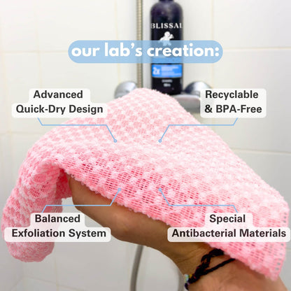 The Ultimate Exfoliating Antibacterial Shower Towel