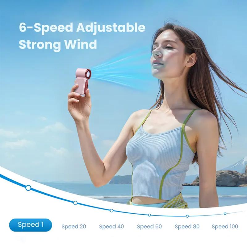 🥳2026 HOT SALE 50% OFF!🥳💨❄️  Pocket-Sized Turbo Handheld Fan with LED Display