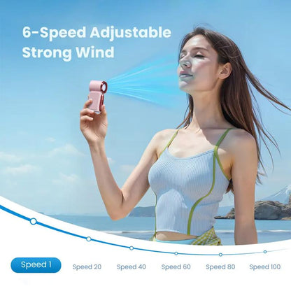 🥳2026 HOT SALE 50% OFF!🥳💨❄️  Pocket-Sized Turbo Handheld Fan with LED Display