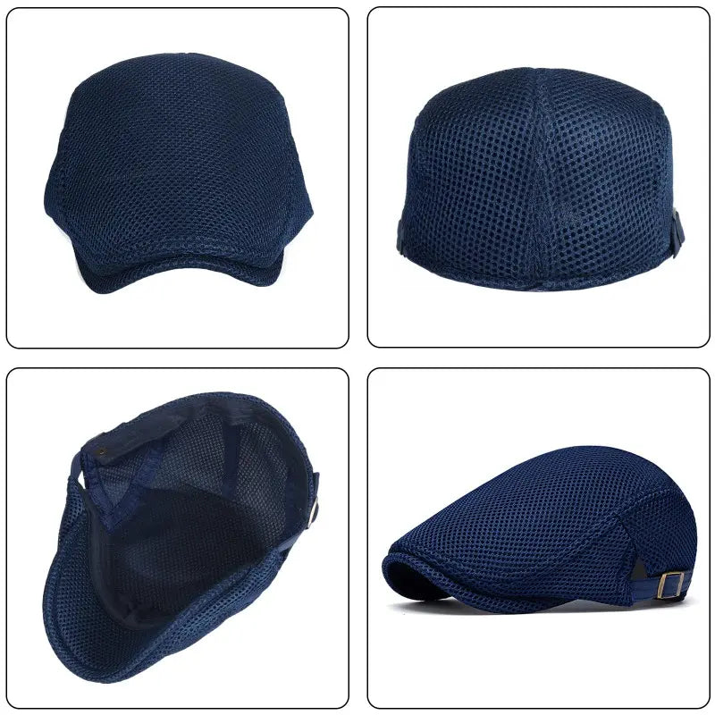 ⏰🔥Last Day 50% OFF! 🏠❄️Premium Breathable Flat Cap – Adjustable Newsboy Ivy Beret Summer Hat