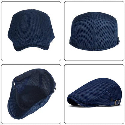 ⏰🔥Last Day 50% OFF! 🏠❄️Premium Breathable Flat Cap – Adjustable Newsboy Ivy Beret Summer Hat