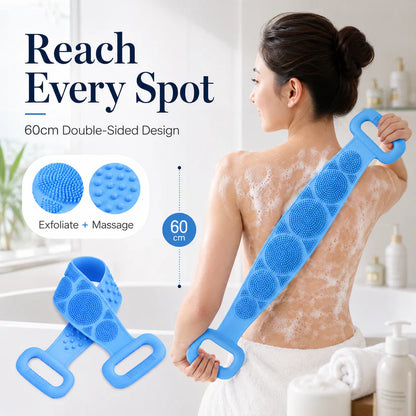 🚫 Stop Struggling to Reach Your Back! Anti-Acne Double-Sided Silicone Scrubbers (🔥Buy 1 Get 1 FREE)