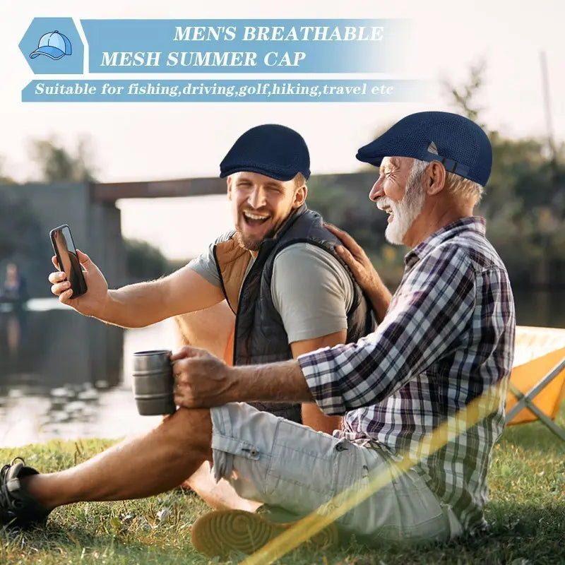 ⏰🔥Last Day 50% OFF! 🏠❄️Premium Breathable Flat Cap – Adjustable Newsboy Ivy Beret Summer Hat
