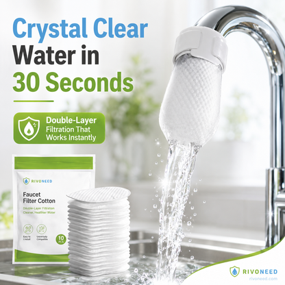 ⏰60% OFF! Anti‑Splash Faucet Cotton Filter | Remove Rust & Sediment