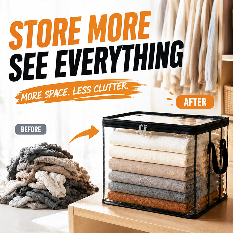 ⏰🔥Last Day 50% OFF! 🏠 TSpace-Saving Transparent Storage Bag | Dustproof & Moisture-Proof✨