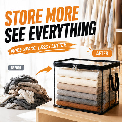 ⏰🔥Last Day 50% OFF! 🏠 TSpace-Saving Transparent Storage Bag | Dustproof & Moisture-Proof✨