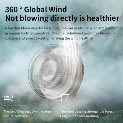 ⏰🔥Last Day 50% OFF! 🏠Hands-Free Bladeless Waist Clip Fan for Outdoor & Work