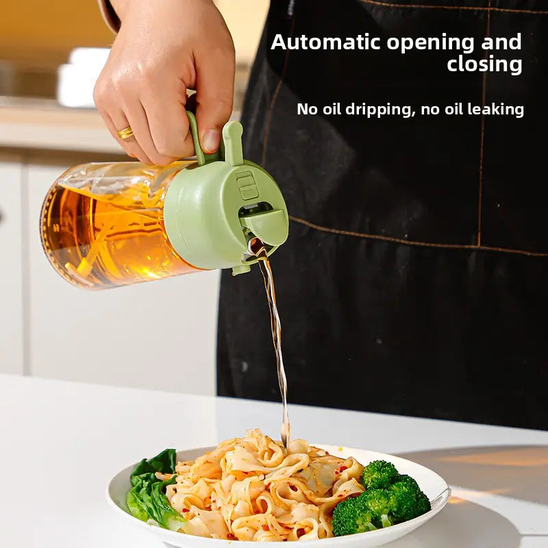⏰🔥Last Day 50% OFF! 🏠Wide-Mouth Dual-Function Glass Oil Sprayer Bottle