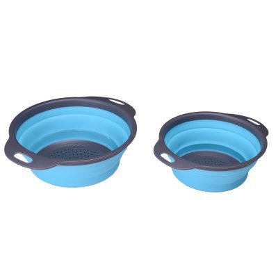 🥗Wash, Strain & Store-🧽 Foldable Silicone Colander
