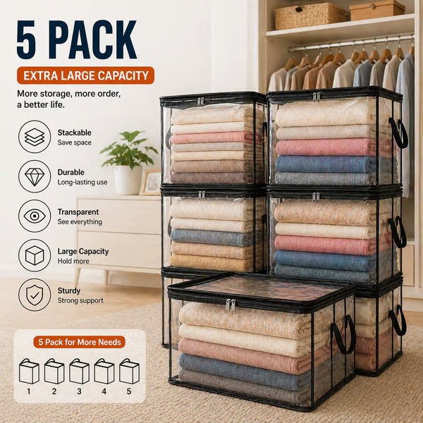 ⏰🔥Last Day 50% OFF! 🏠 TSpace-Saving Transparent Storage Bag | Dustproof & Moisture-Proof✨