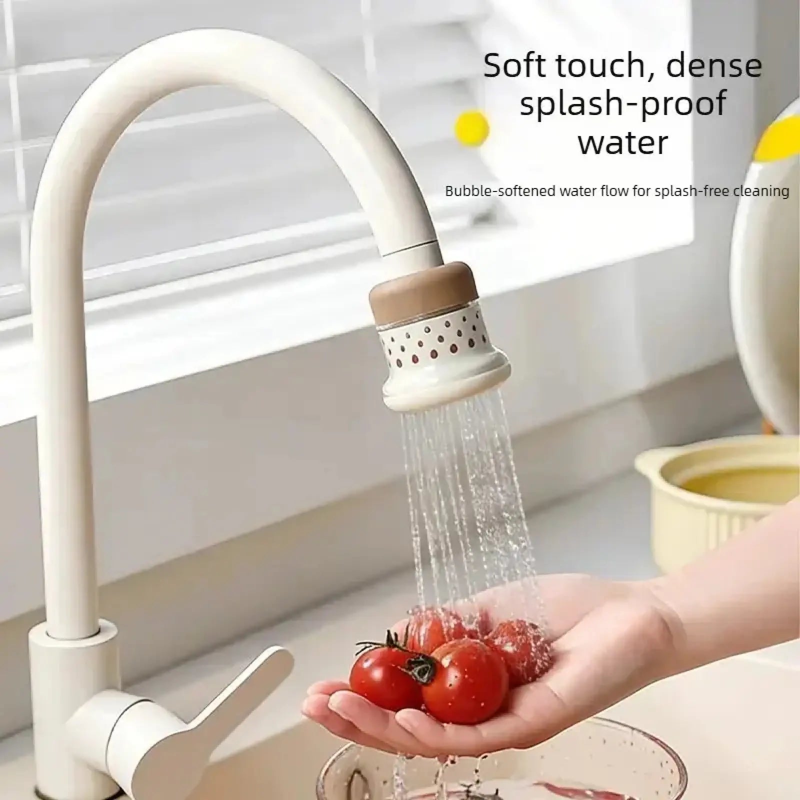 Minimalist Fresh Water Tap Filter for Home Use - Multi-Layer Filtration Purifier Tap for Kitchen Vegetable Washing, Splash Guard