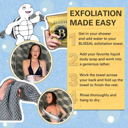 The Ultimate Exfoliating Antibacterial Shower Towel