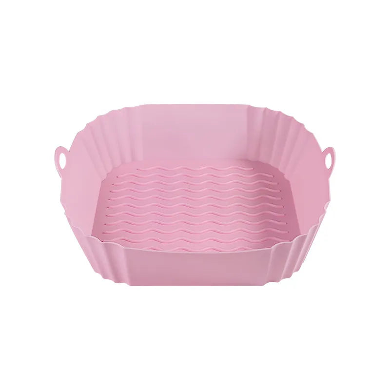 ❌ Stop Scrubbing Your Air Fryer! 🍳Reusable Heat-Resistant Silicone Liners (🔥Buy 1 Get 1 FREE Today)