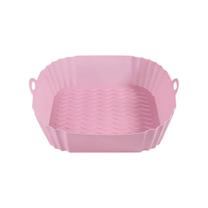 ❌ Stop Scrubbing Your Air Fryer! 🍳Reusable Heat-Resistant Silicone Liners (🔥Buy 1 Get 1 FREE Today)