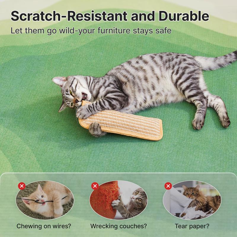 🌿Interactive Catnip Chew Toy | 6000mg Organic Catnip, Soft Sisal Scratching Kicker Toy for Indoor Kittens ✨