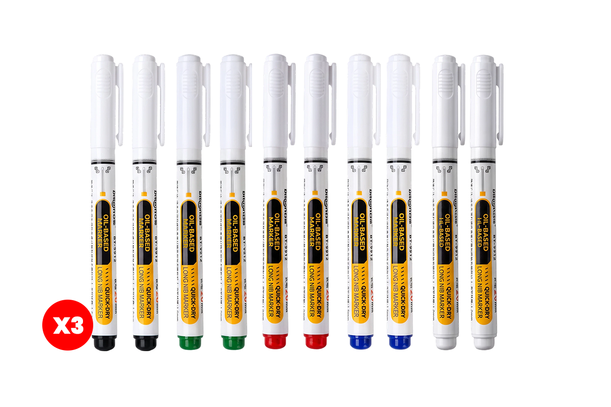 🛠️Precision Tip Oil‑Based Marker｜Quick‑Dry, Waterproof, Smudge‑Proof & Fade‑Resistant🖊️