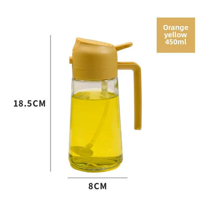 ⏰🔥Last Day 50% OFF! 🏠Wide-Mouth Dual-Function Glass Oil Sprayer Bottle