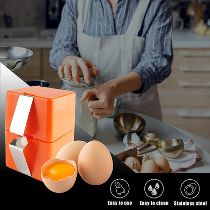 🍳Quick Egg Cracker Tool｜Fast & Clean Egg Opening