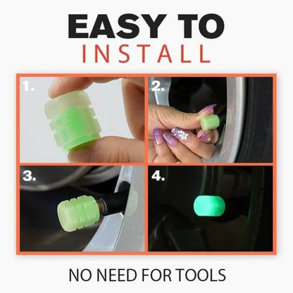 ✨Cool Glowing Tire Valve Caps - Instantly Upgrade Your Wheels