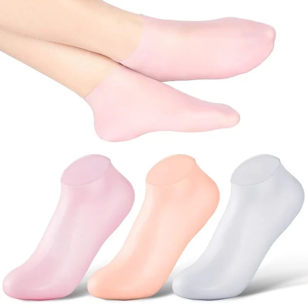 🧴 Pair with Your Lotion for Deep Moisture!🔥Women's Foot Care Silicone Socks