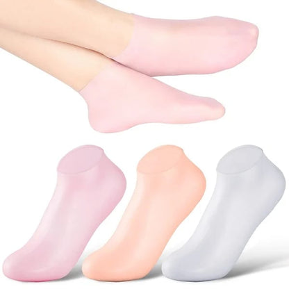 🧴 Pair with Your Lotion for Deep Moisture!🔥Women's Foot Care Silicone Socks