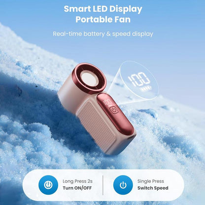 🥳2026 HOT SALE 50% OFF!🥳💨❄️  Pocket-Sized Turbo Handheld Fan with LED Display